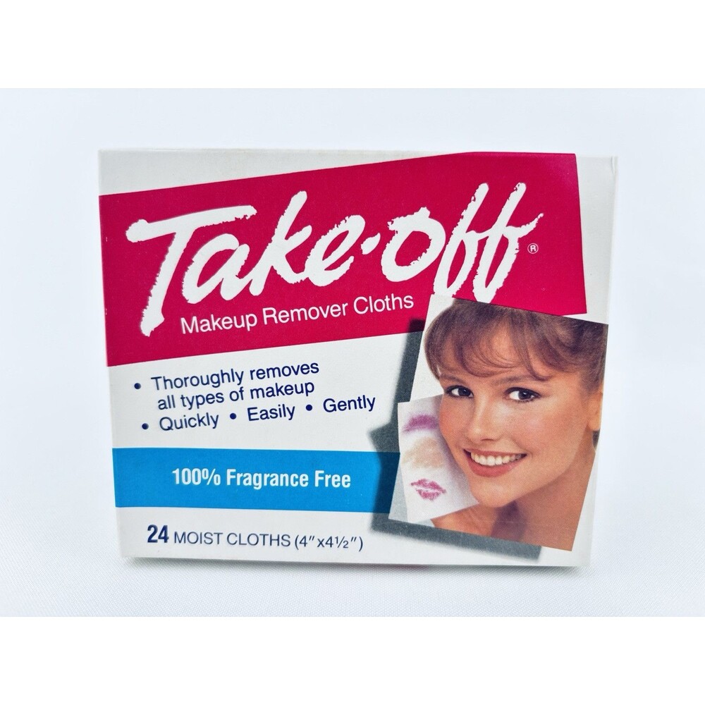 Vintage Johnson & Johnson 1988 Take-Off Makeup‎ Remover Cloths For Prop Use New!